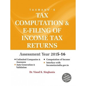 Taxmann's CD on Tax Computation & e-Filing of Income Tax Returns [ITR] 2015-16 [Single User]